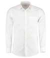 K142 KK142 Kustom Kit Long Sleeve Tailored Poplin Shirt White colour image